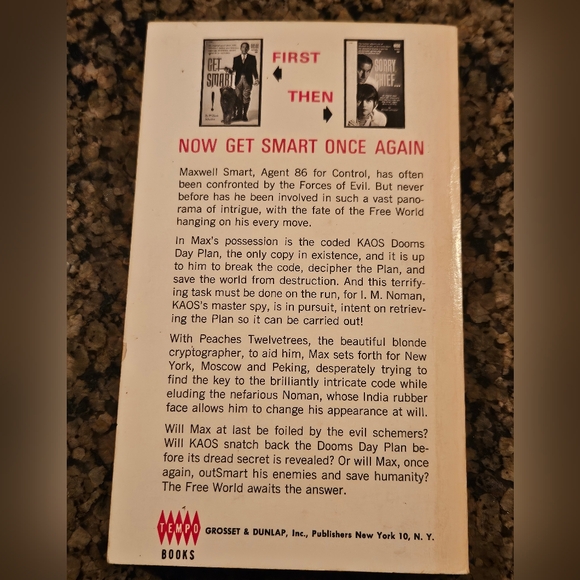 2 BOOK LOT GET SMART & GET SMART ONCE AGAIN VINTAGE PAPERBACKS 1ST & 2ND PRINT - Picture 6 of 6